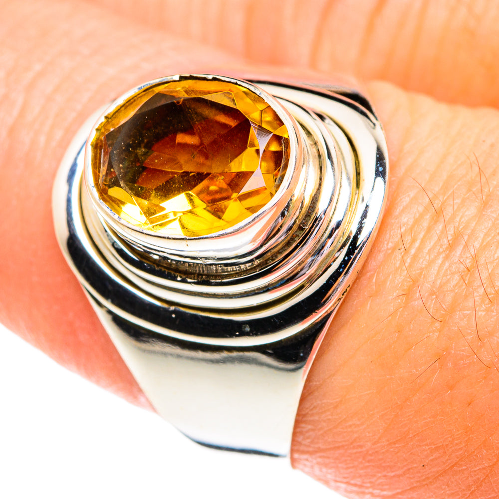 Mandarin Citrine Rings handcrafted by Ana Silver Co - RING77124