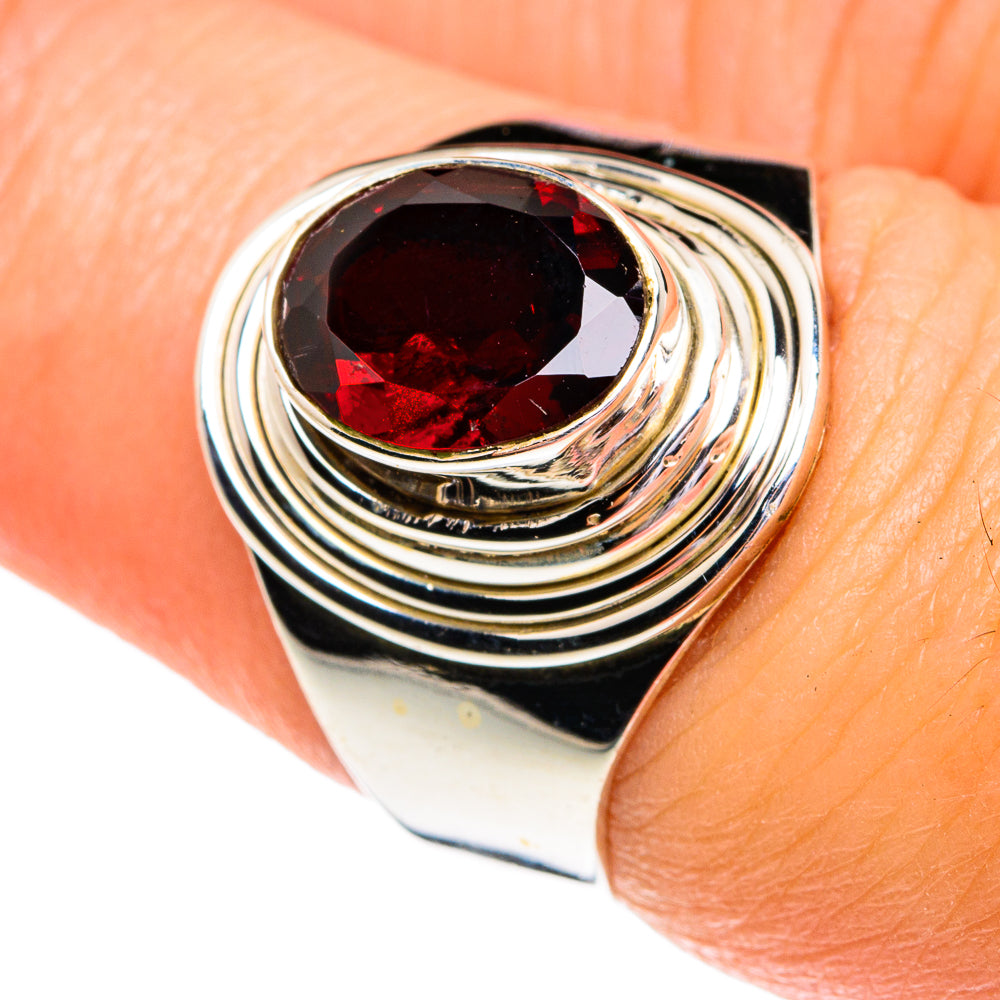 Garnet Rings handcrafted by Ana Silver Co - RING77127