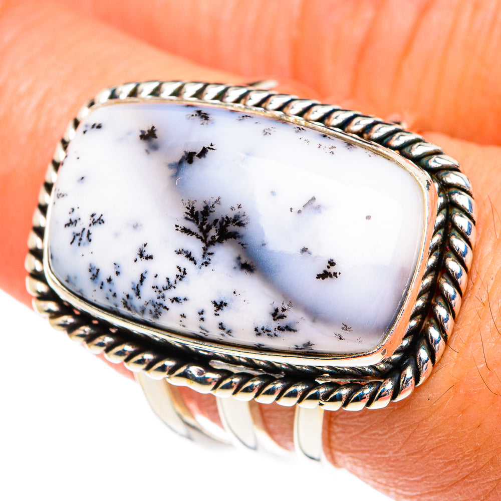 Dendritic Opal Rings handcrafted by Ana Silver Co - RING77137