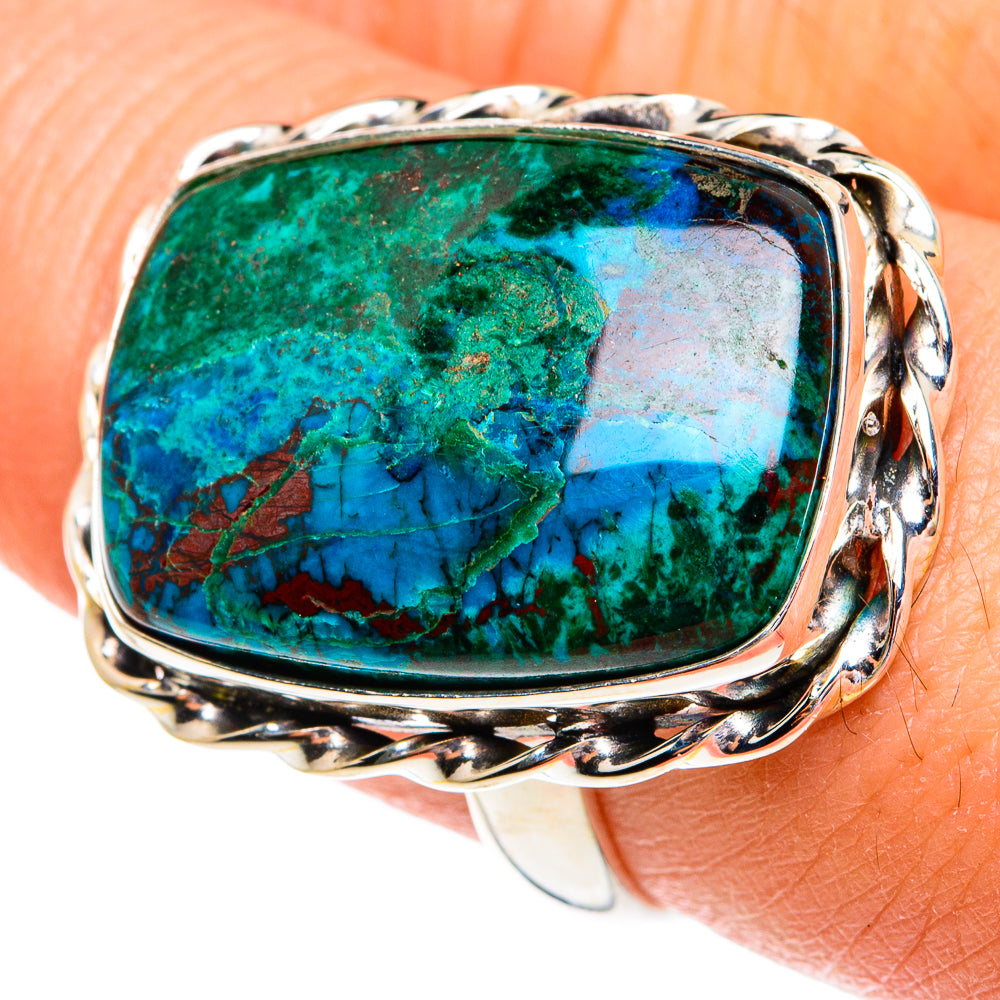 Chrysocolla Rings handcrafted by Ana Silver Co - RING77139