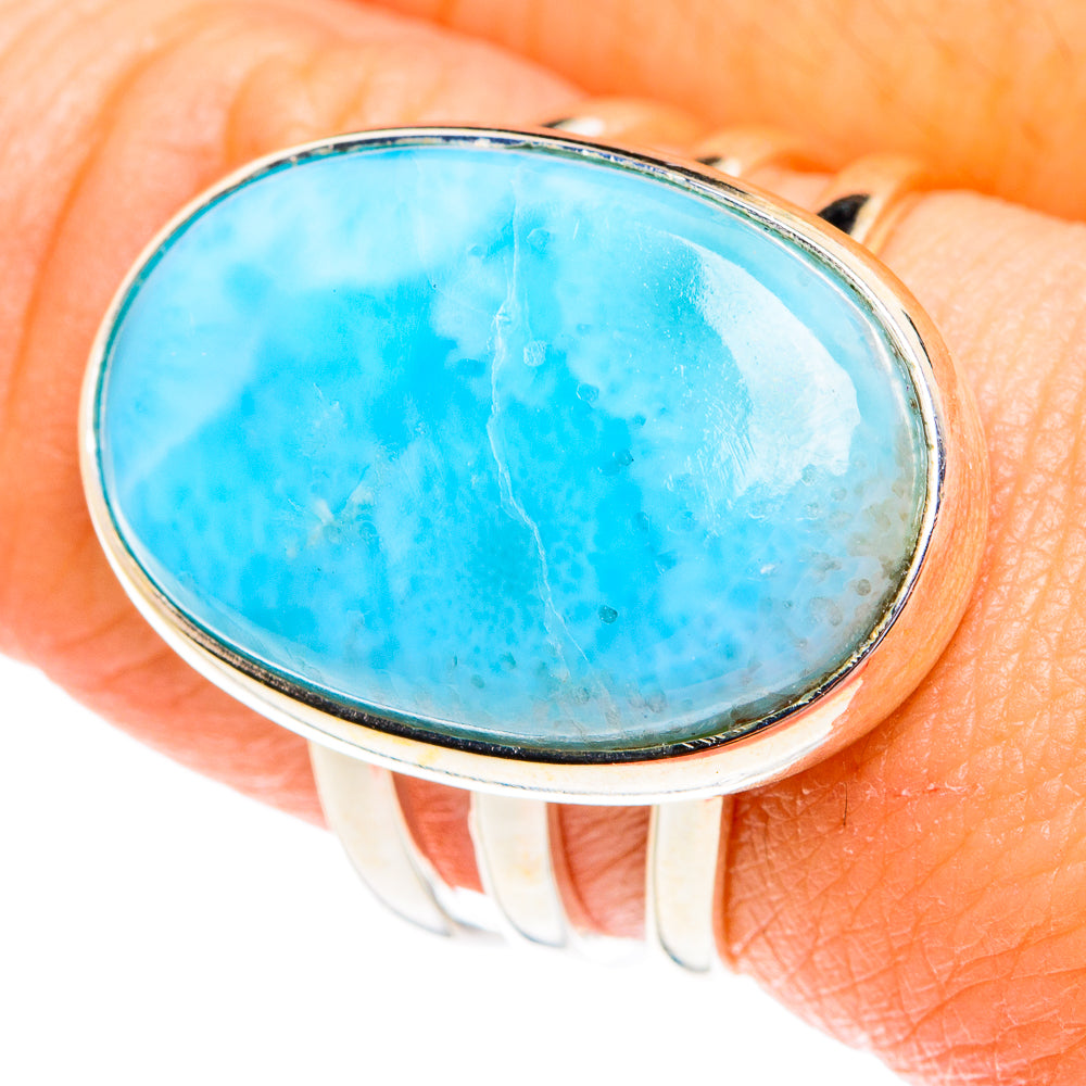 Larimar Rings handcrafted by Ana Silver Co - RING77140