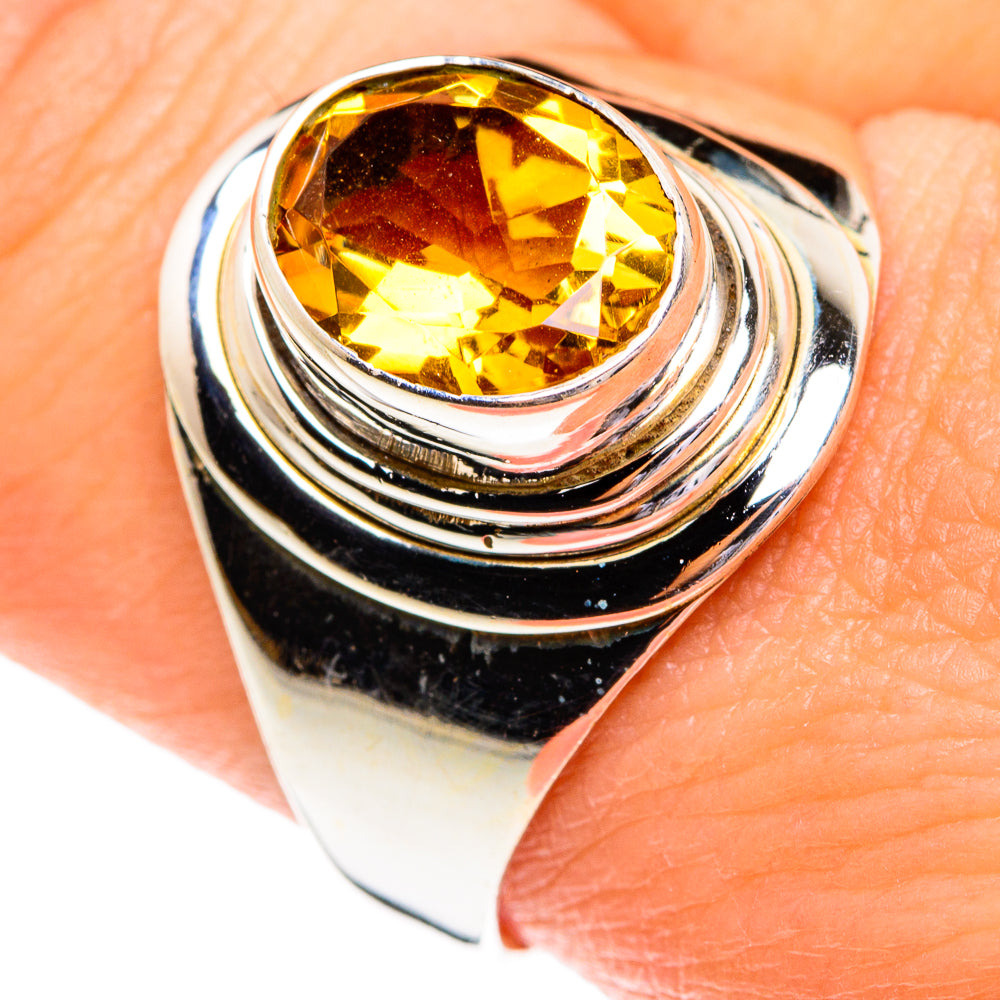Mandarin Citrine Rings handcrafted by Ana Silver Co - RING77150