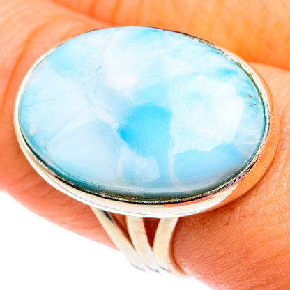 Larimar Rings handcrafted by Ana Silver Co - RING77169