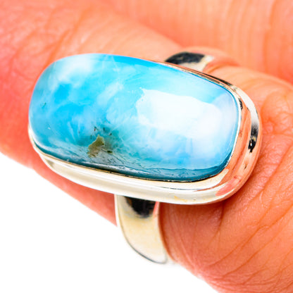 Larimar Rings handcrafted by Ana Silver Co - RING77171
