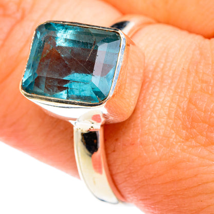 Blue Topaz Rings handcrafted by Ana Silver Co - RING77172
