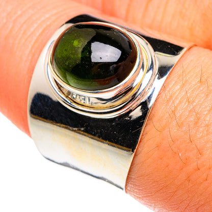 Green Tourmaline Rings handcrafted by Ana Silver Co - RING77174