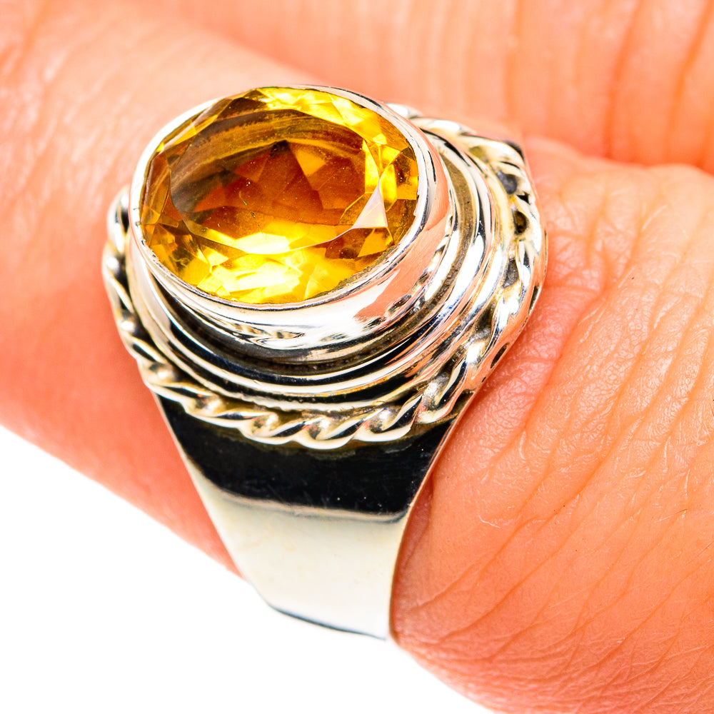 Mandarin Citrine Rings handcrafted by Ana Silver Co - RING77175