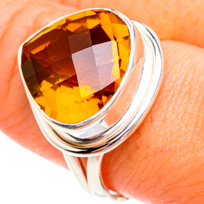 Mandarin Citrine Rings handcrafted by Ana Silver Co - RING77176