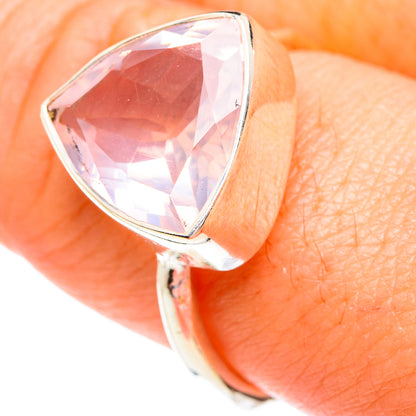 Rose Quartz Rings handcrafted by Ana Silver Co - RING77180