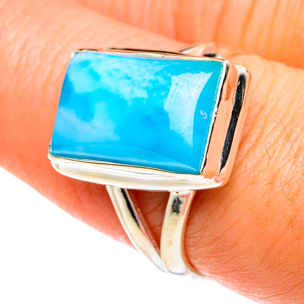 Larimar Rings handcrafted by Ana Silver Co - RING77197