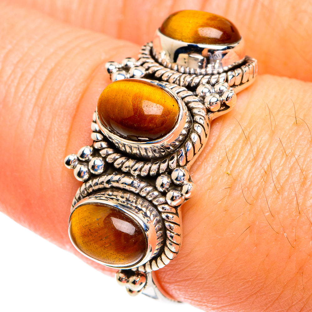 Tiger Eye Rings handcrafted by Ana Silver Co - RING77203