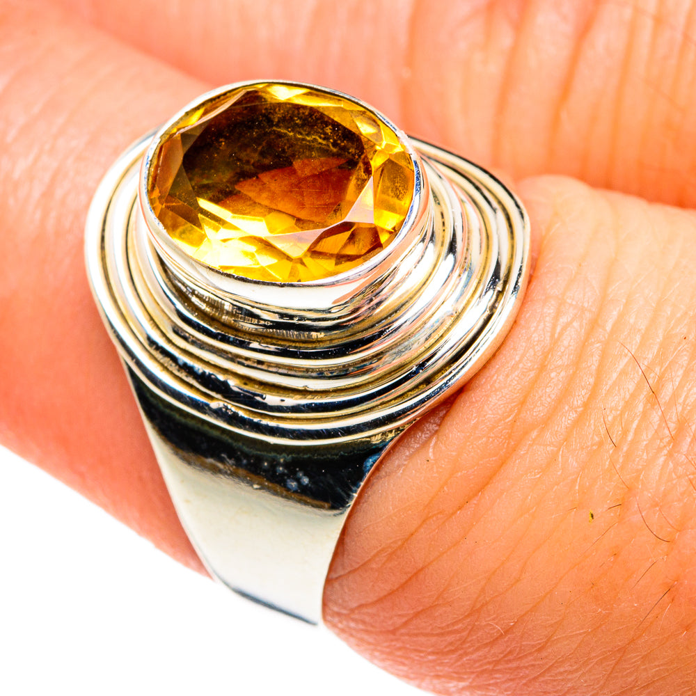 Mandarin Citrine Rings handcrafted by Ana Silver Co - RING77205