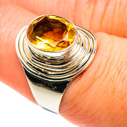 Mandarin Citrine Rings handcrafted by Ana Silver Co - RING77205
