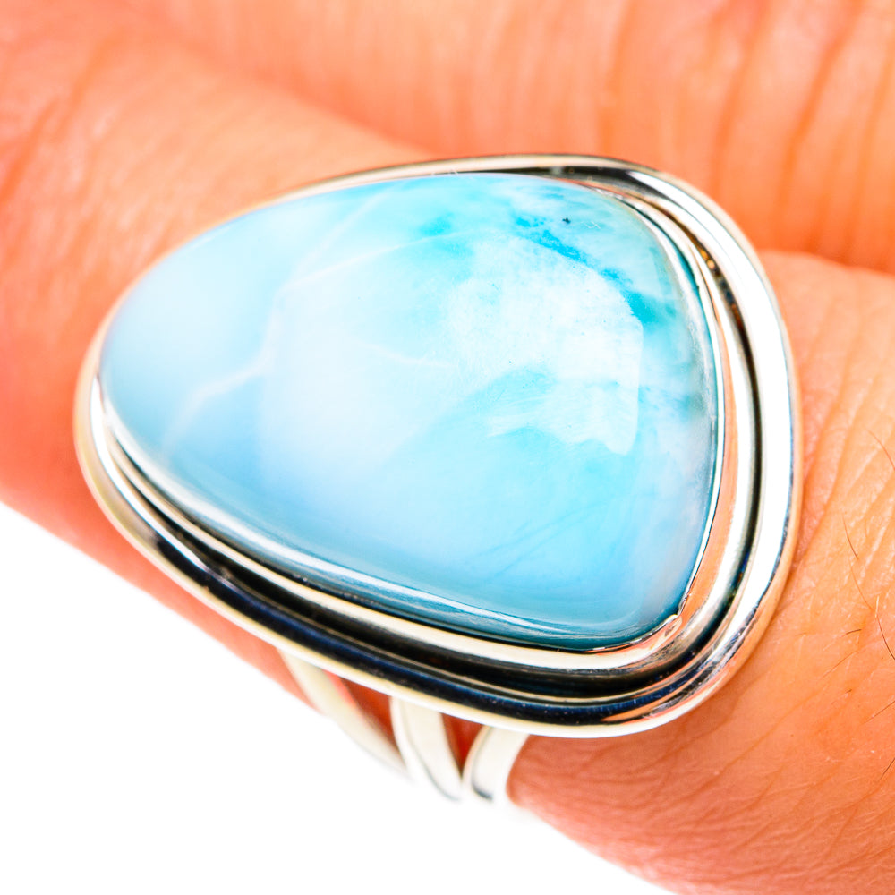 Larimar Rings handcrafted by Ana Silver Co - RING77224