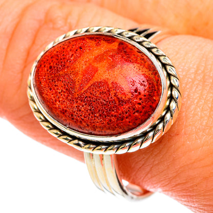 Sponge Coral Rings handcrafted by Ana Silver Co - RING77230