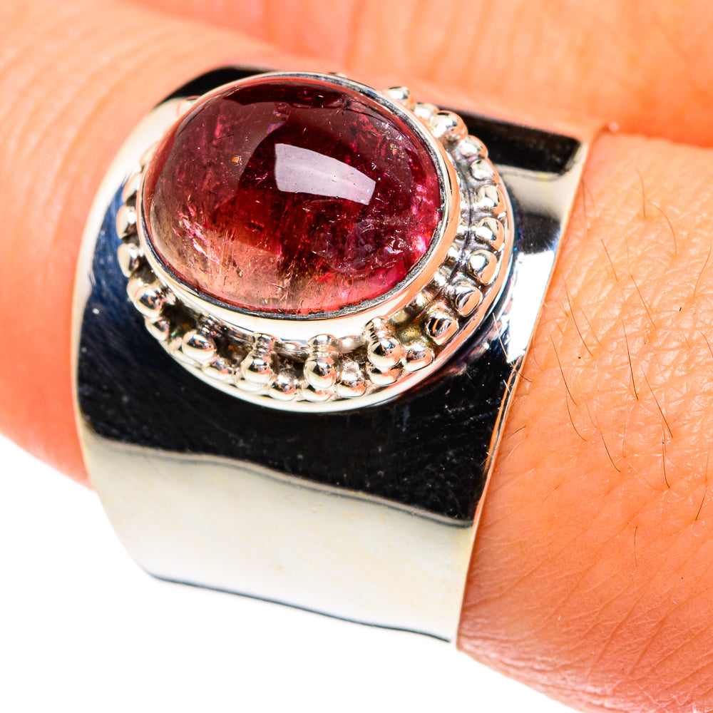 Pink Tourmaline Rings handcrafted by Ana Silver Co - RING77233