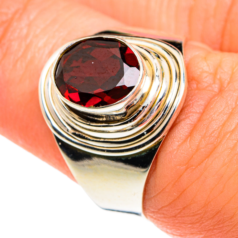 Garnet Rings handcrafted by Ana Silver Co - RING77236