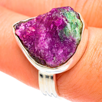 Ruby Zoisite Rings handcrafted by Ana Silver Co - RING77243