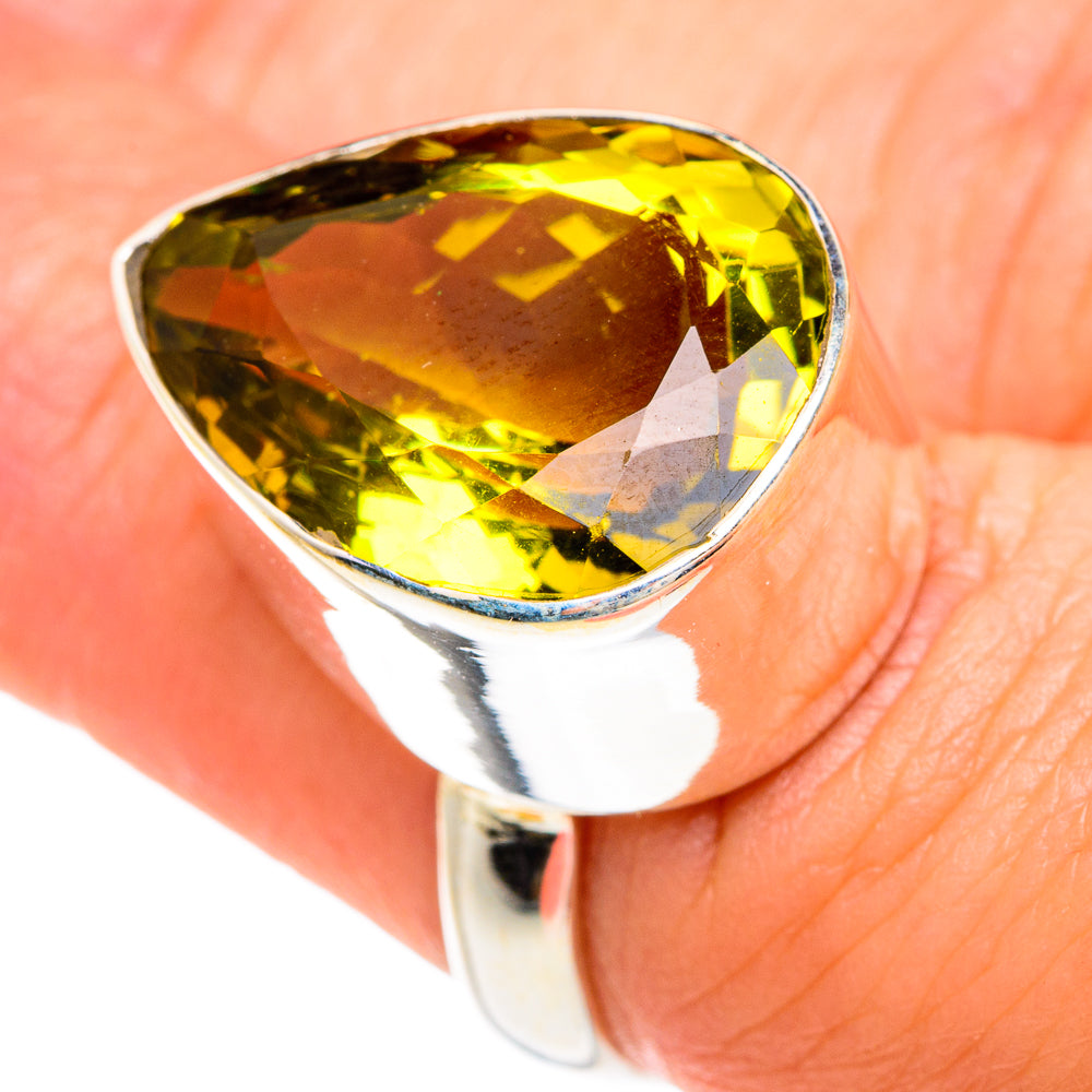 Lemon Quartz Rings handcrafted by Ana Silver Co - RING77245