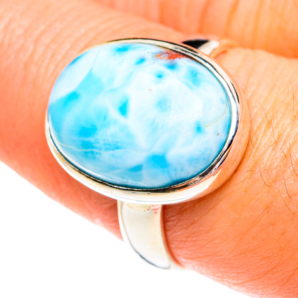 Larimar Rings handcrafted by Ana Silver Co - RING77250