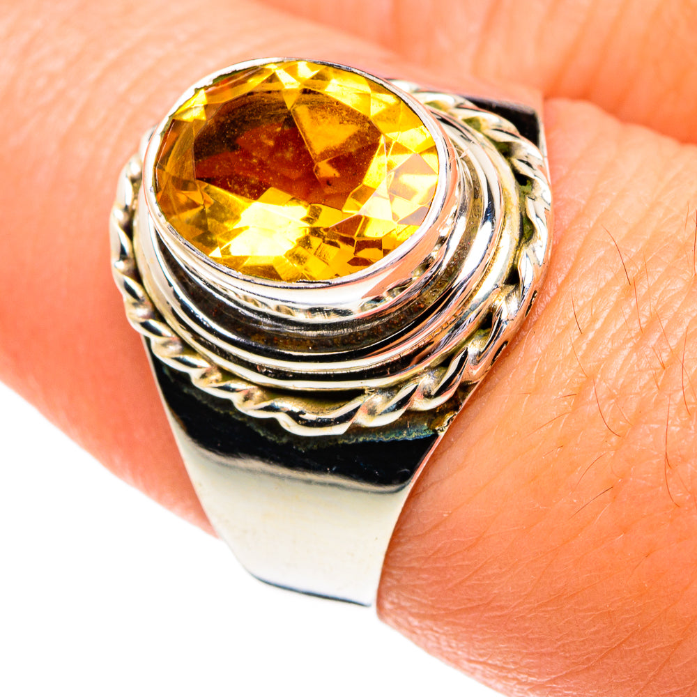 Mandarin Citrine Rings handcrafted by Ana Silver Co - RING77254