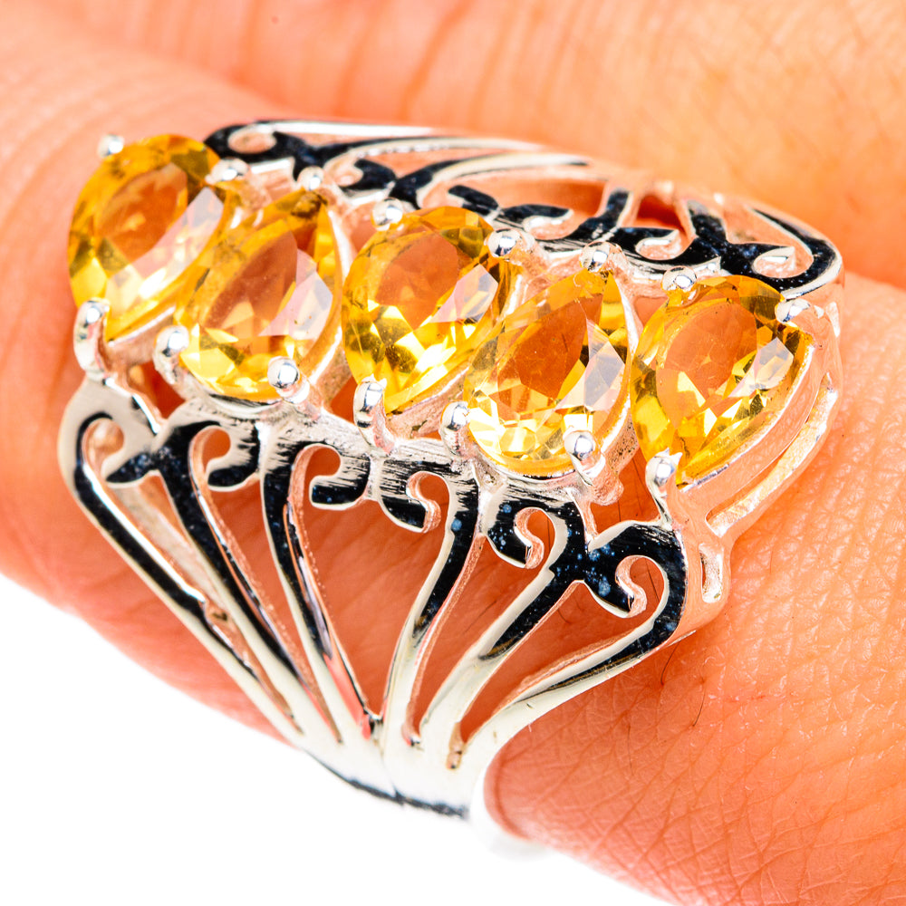 Mandarin Citrine Rings handcrafted by Ana Silver Co - RING77255