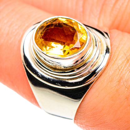 Mandarin Citrine Rings handcrafted by Ana Silver Co - RING77256