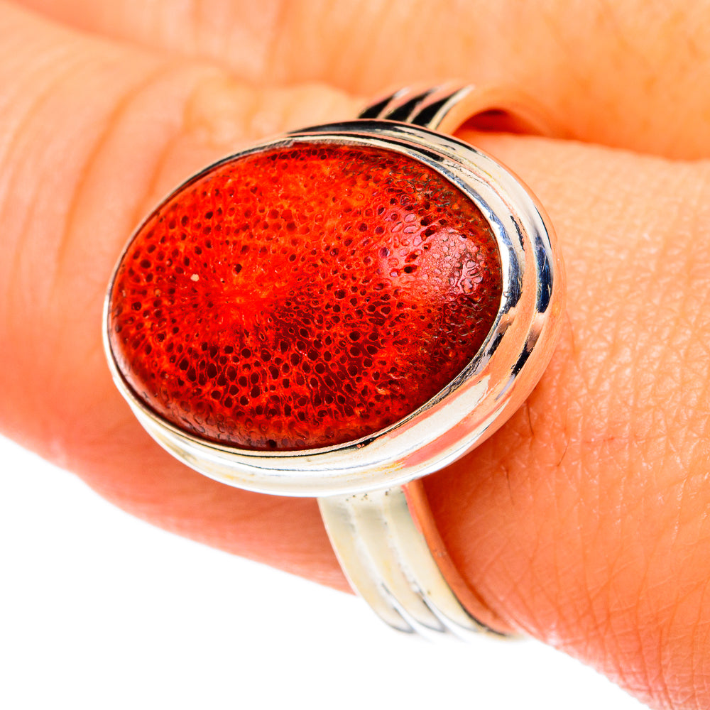 Sponge Coral Rings handcrafted by Ana Silver Co - RING77257