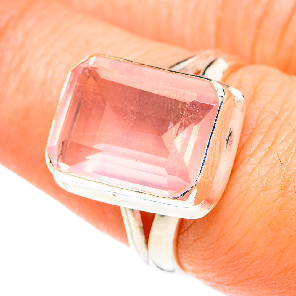 Rose Quartz Rings handcrafted by Ana Silver Co - RING77259