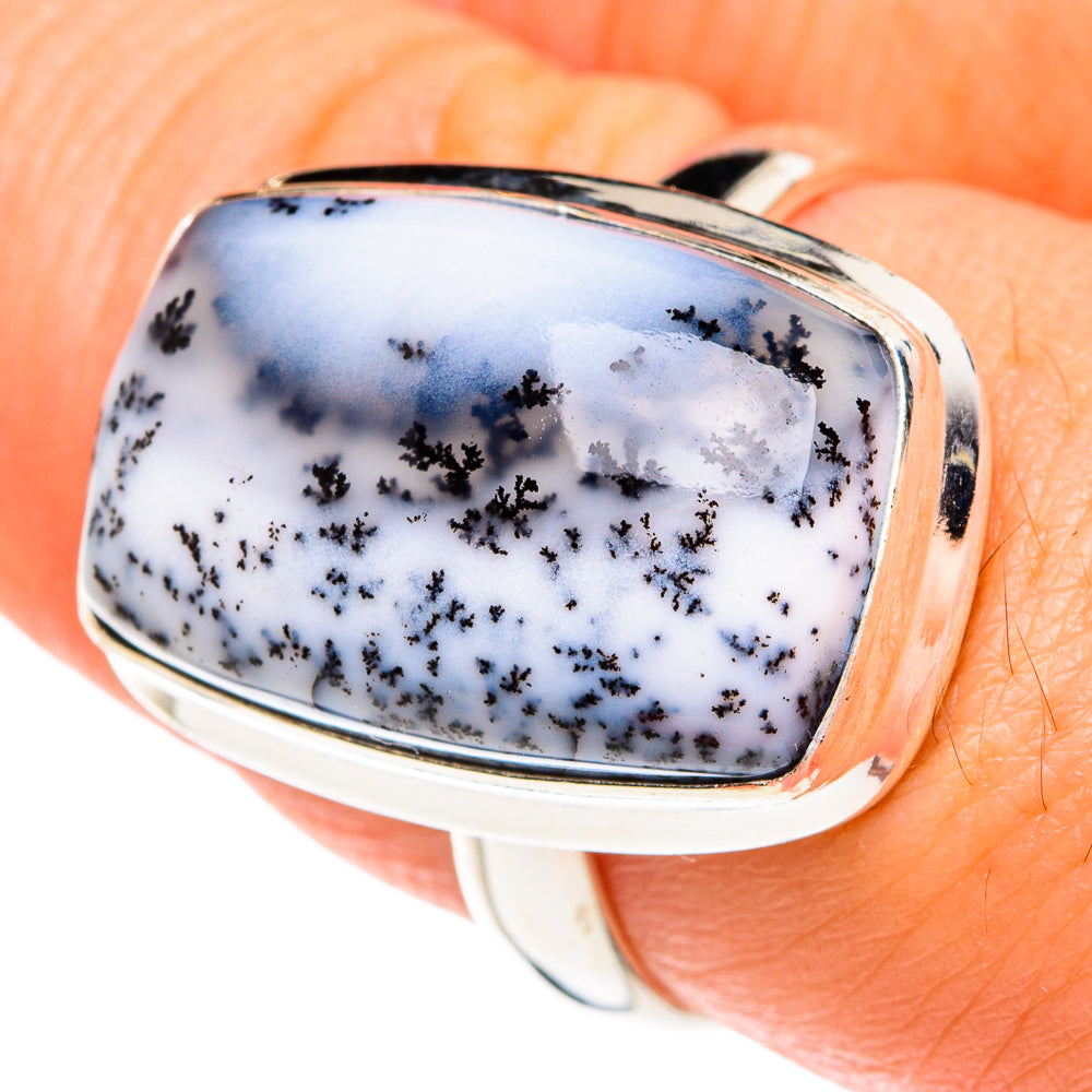 Dendritic Opal Rings handcrafted by Ana Silver Co - RING77272