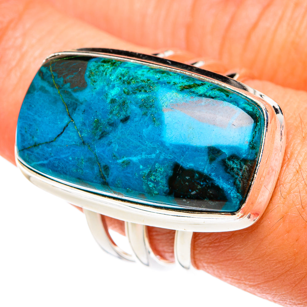 Chrysocolla Rings handcrafted by Ana Silver Co - RING77280