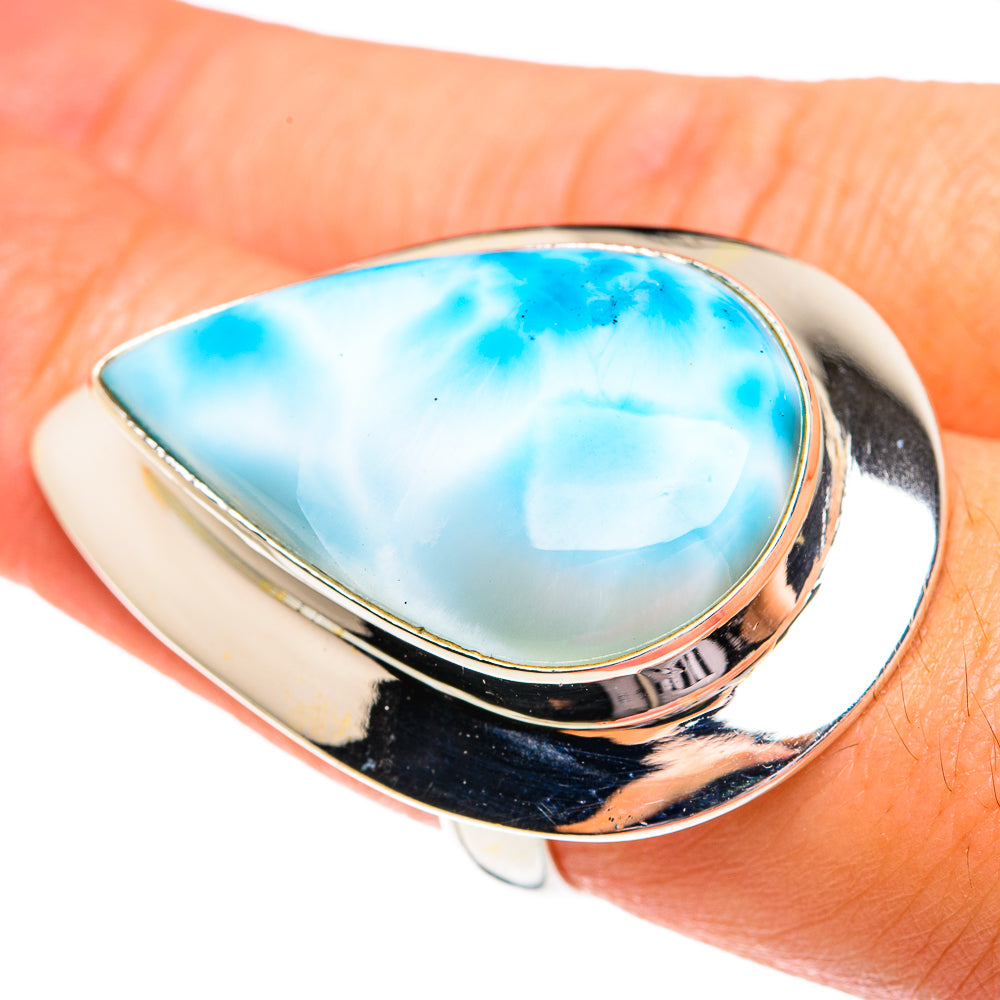 Larimar Rings handcrafted by Ana Silver Co - RING77281