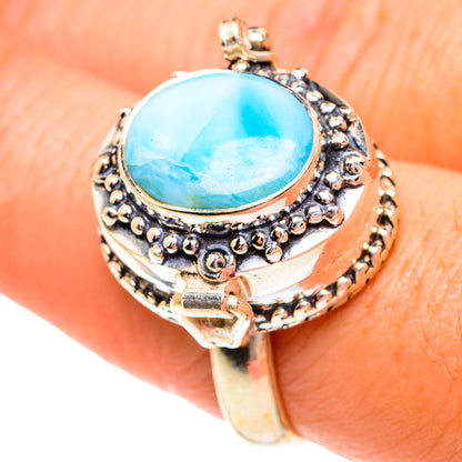 Larimar Rings handcrafted by Ana Silver Co - RING77282