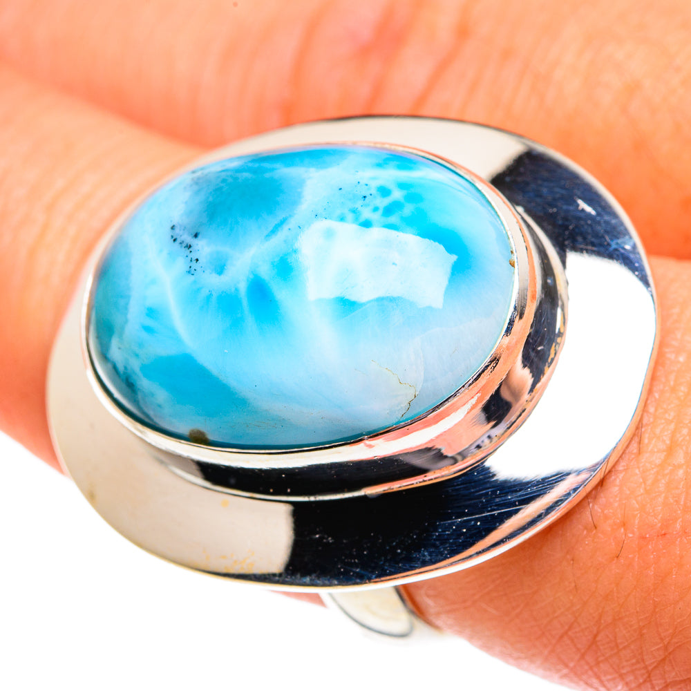 Larimar Rings handcrafted by Ana Silver Co - RING77288