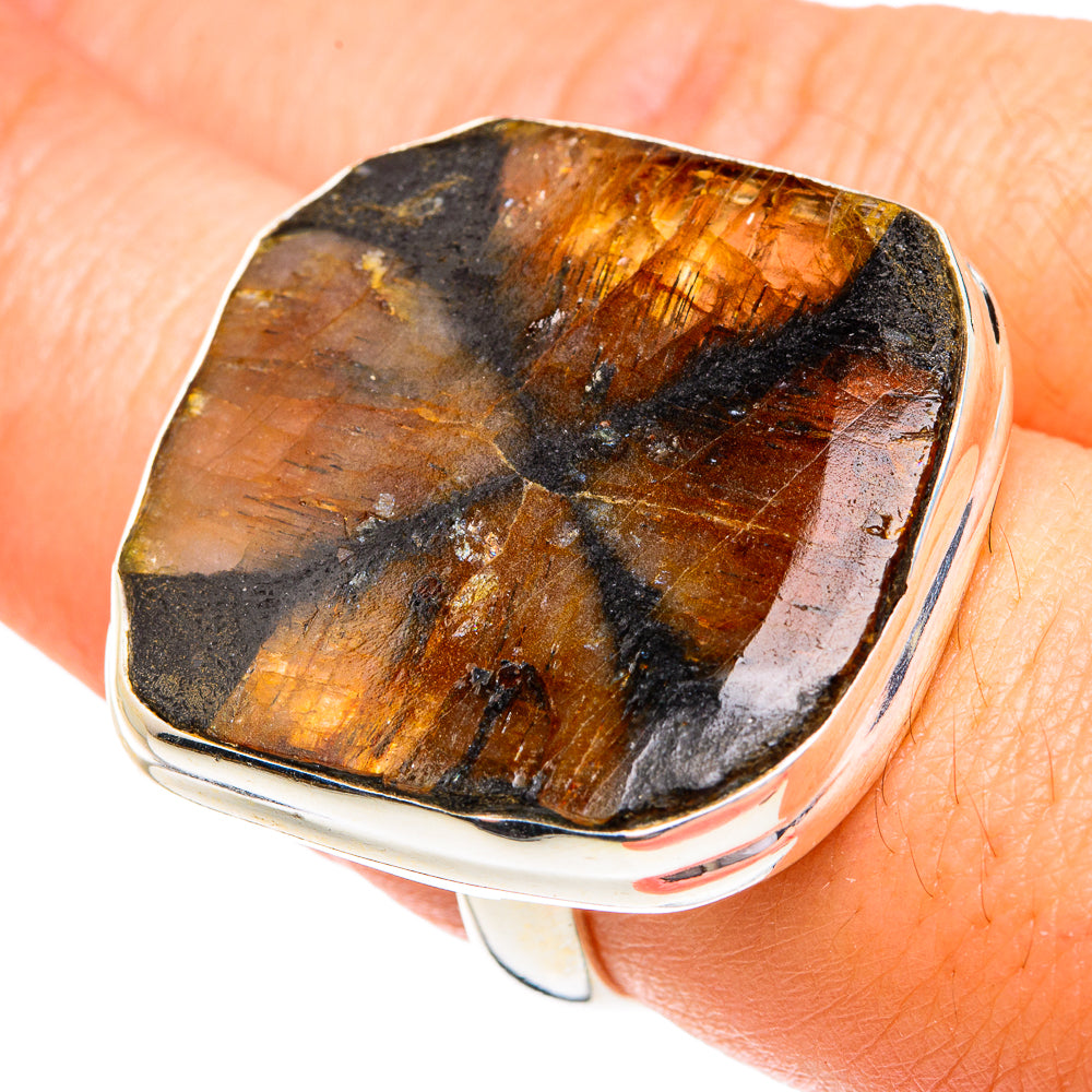 Chiastolite Rings handcrafted by Ana Silver Co - RING77296