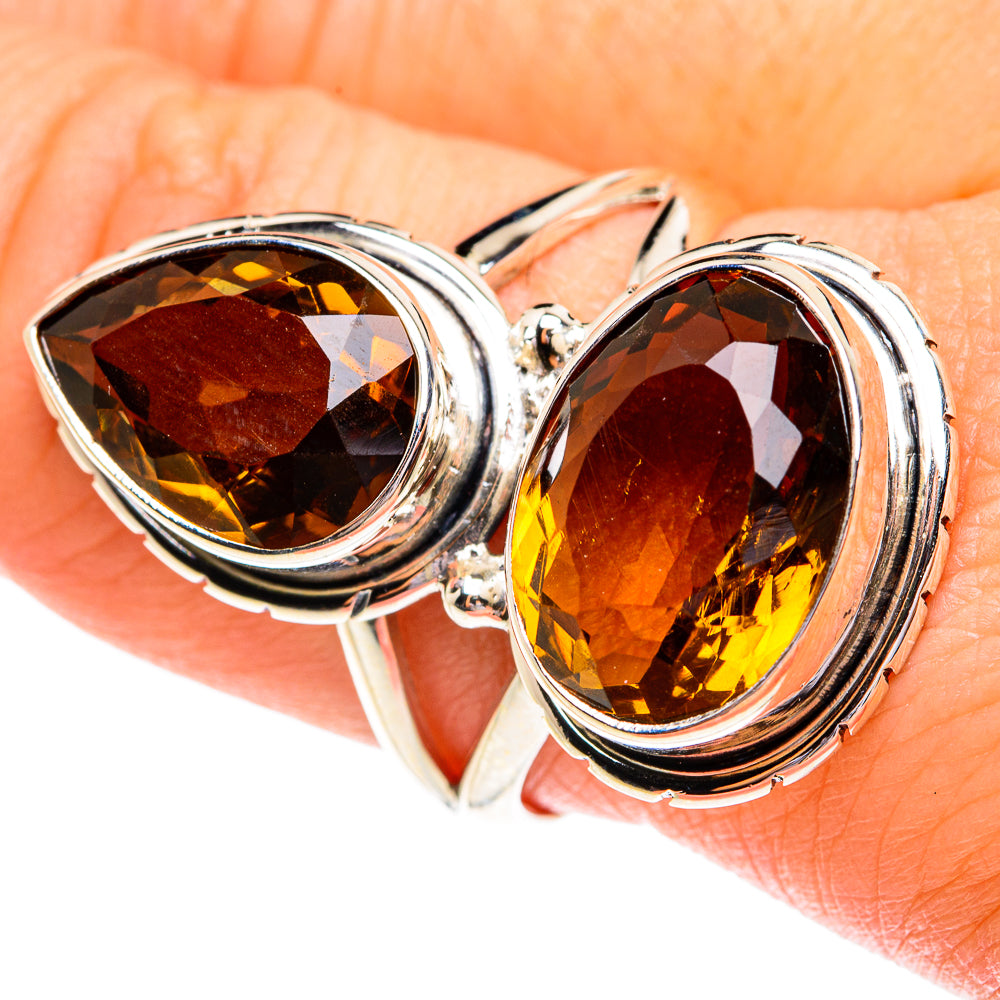 Mandarin Citrine Rings handcrafted by Ana Silver Co - RING77300