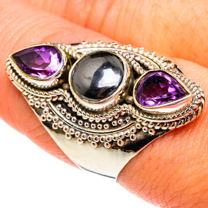 Hematite Rings handcrafted by Ana Silver Co - RING77310