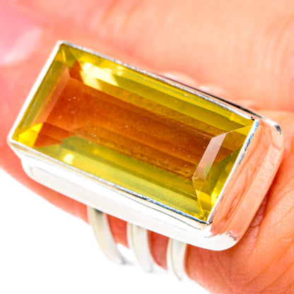 Lemon Quartz Rings handcrafted by Ana Silver Co - RING77319
