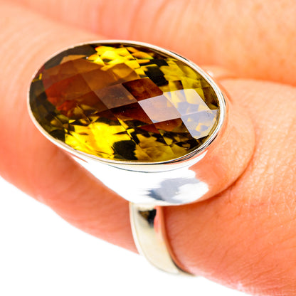 Lemon Quartz Rings handcrafted by Ana Silver Co - RING77320