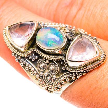 Ethiopian Opal Rings handcrafted by Ana Silver Co - RING77322