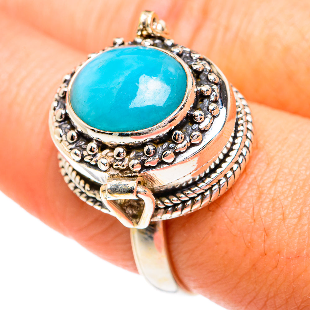 Larimar Rings handcrafted by Ana Silver Co - RING77327