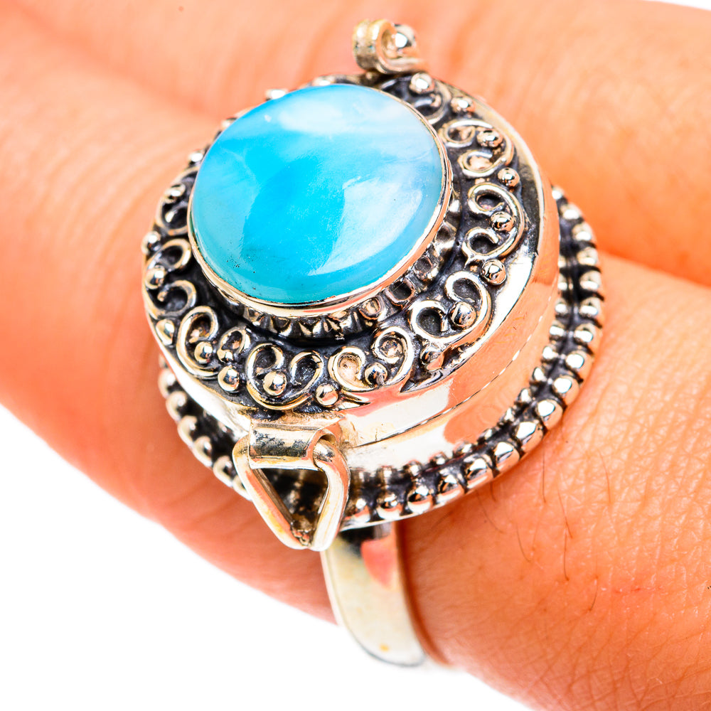 Larimar Rings handcrafted by Ana Silver Co - RING77328