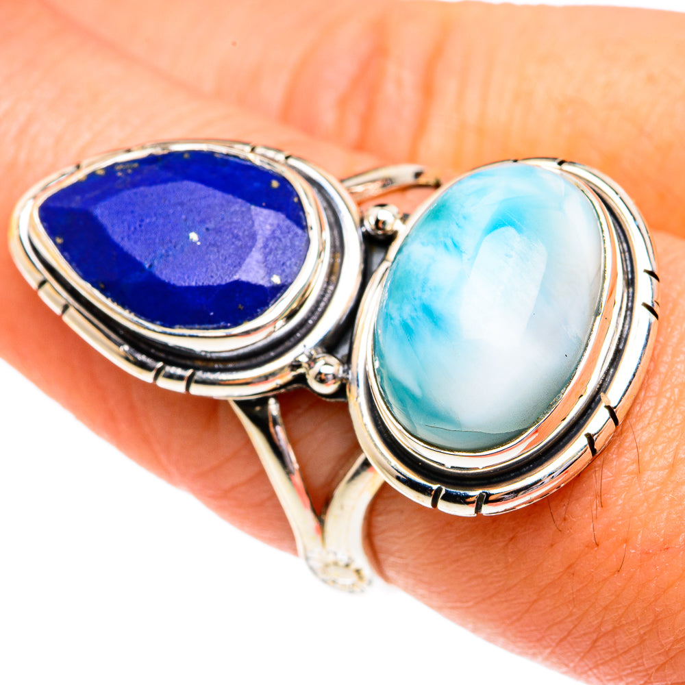 Larimar Rings handcrafted by Ana Silver Co - RING77332