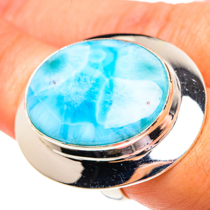 Larimar Rings handcrafted by Ana Silver Co - RING77334