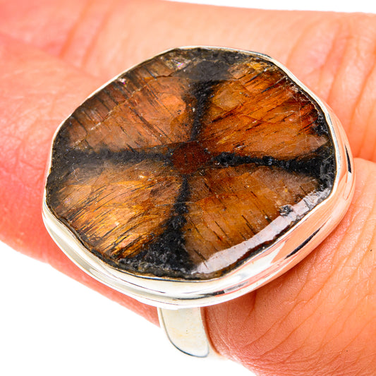 Chiastolite Rings handcrafted by Ana Silver Co - RING77338