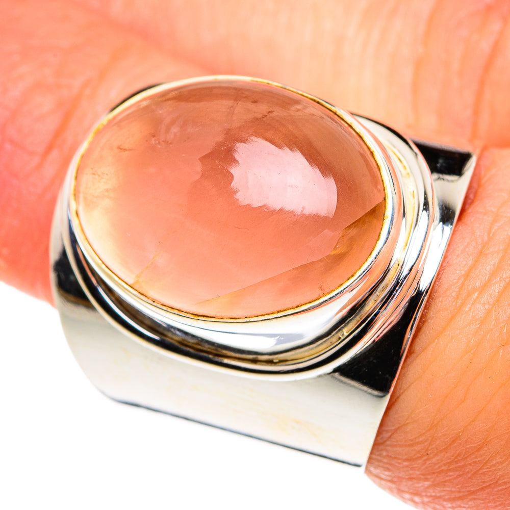 Rose Quartz Rings handcrafted by Ana Silver Co - RING77344