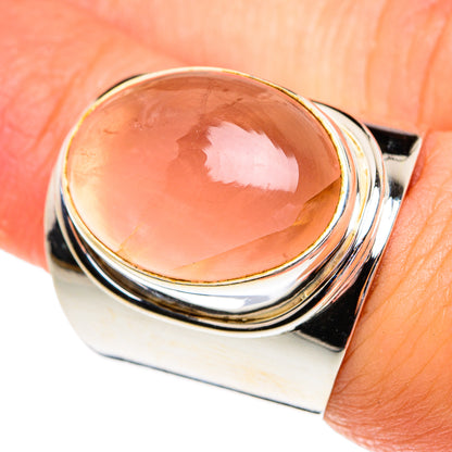 Rose Quartz Rings handcrafted by Ana Silver Co - RING77344