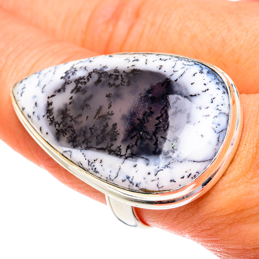 Dendritic Opal Rings handcrafted by Ana Silver Co - RING77352