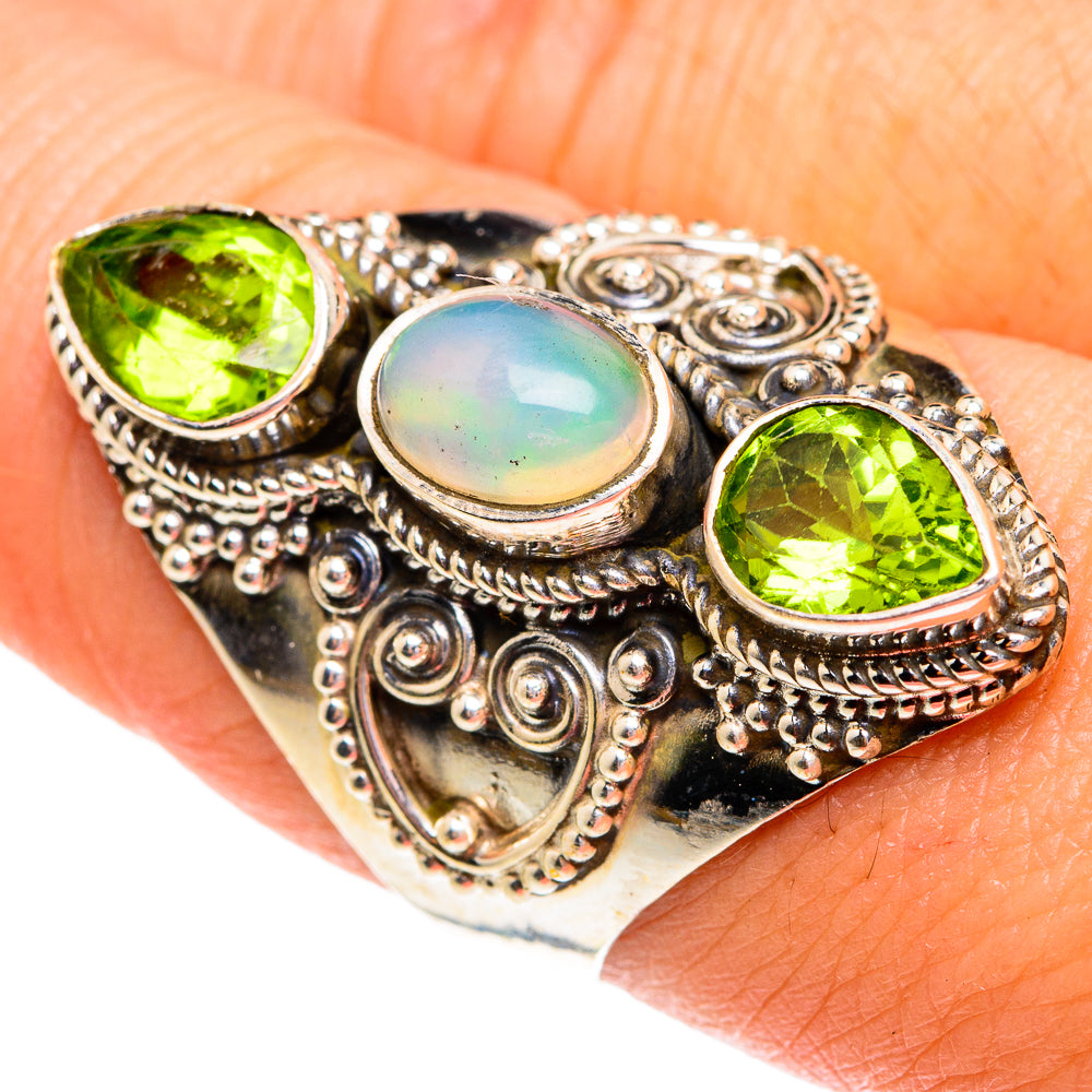 Ethiopian Opal Rings handcrafted by Ana Silver Co - RING77359