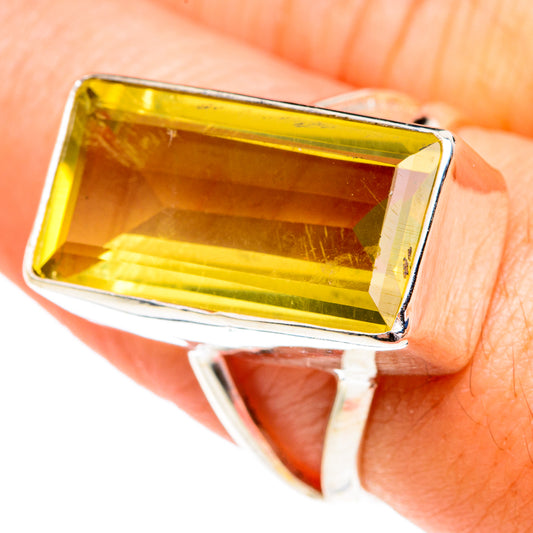 Lemon Quartz Rings handcrafted by Ana Silver Co - RING77361